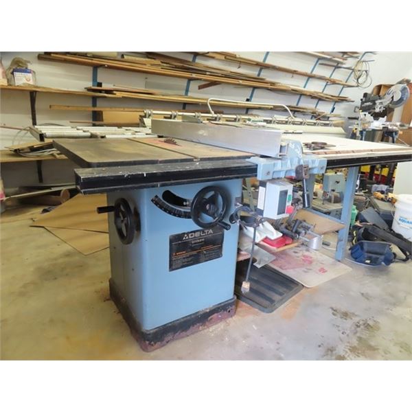 Delta 52'' Unisaw with Attached Roller 