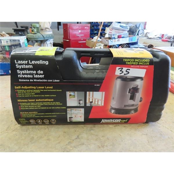 Johnson Laser Levelling System New in Case 