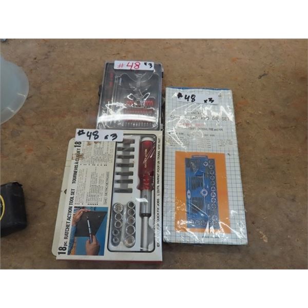 New 40 Piece Tap and Die Set, New Ratchet 