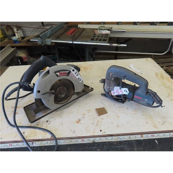 (2) Bosch B 4200 Jig Saw, Talon Circular Power Saw 
