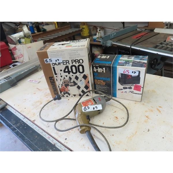 Lemer L 4000 4 in 1 12 Volt Air Compressor