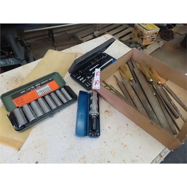 Files, Impact Driver, 1/2'' Deep Sockets, 3/8''