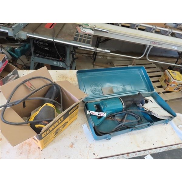 Makita Receprocating Saw, DeWalt Orbital