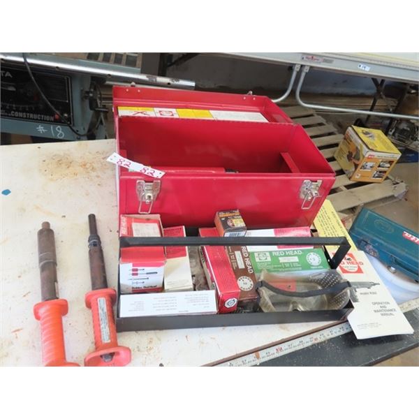 (2) Red Head R 300 Concrete Nailers, (2) Remmington