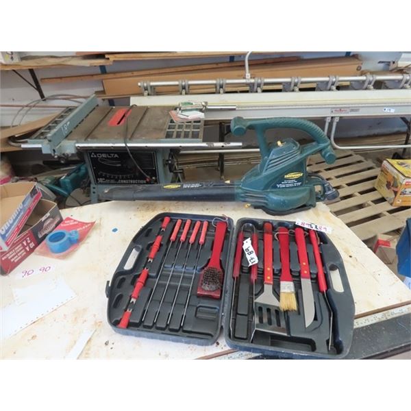 Yardworks 12 A Blower, Barbeque Utensils, Folding