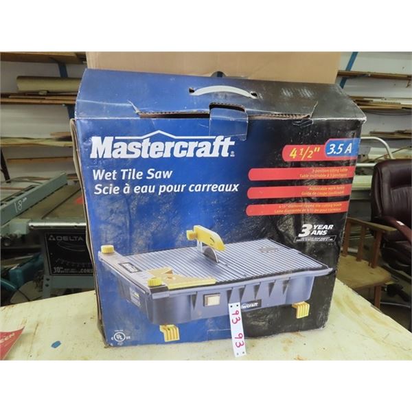 Master Craft Model 3.5A Wet Tile Saw 4 1/2'' 