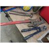 Image 2 : Pipe Wrench, Bolt Cutters, Cable, 40' Fish Tape