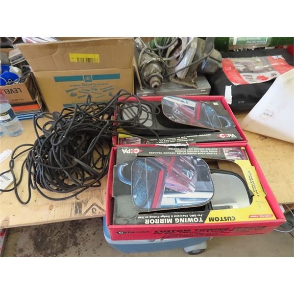 New Auto Extension Mirrors, Cargo Netting