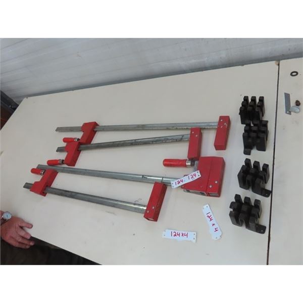 4 Bessey Clamps (2) 24'' (2) 36''