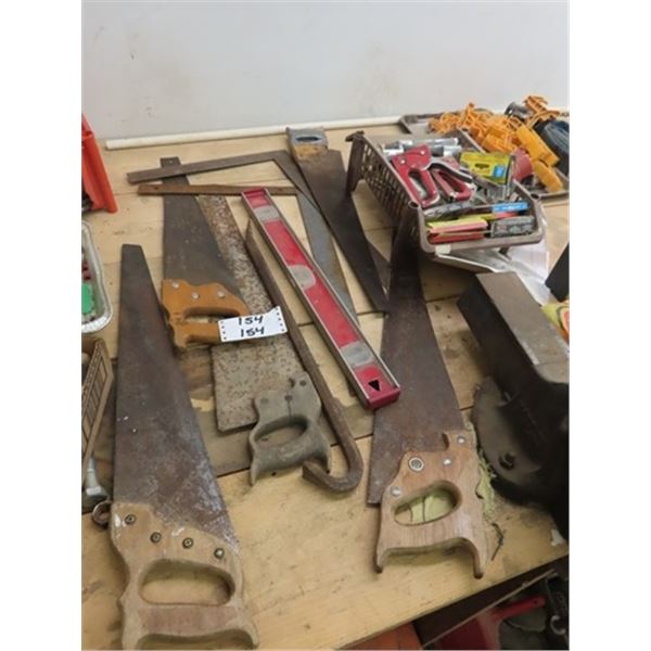 Staplers, Staples, Squares, Levels, Saws 