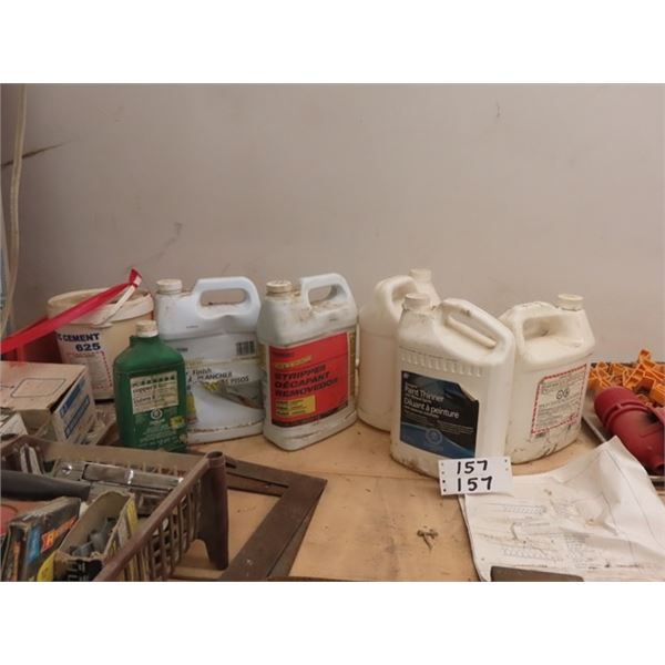 Floor Finish, Stripper, Paint Thinner, Wood Alcohol