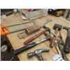 Image 4 : Box of Various Tools: Hack Saws, Hammers