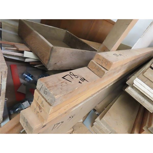 14 Boards Total :  (4) 1'' x 10'' x 16' Rough Pine Boards