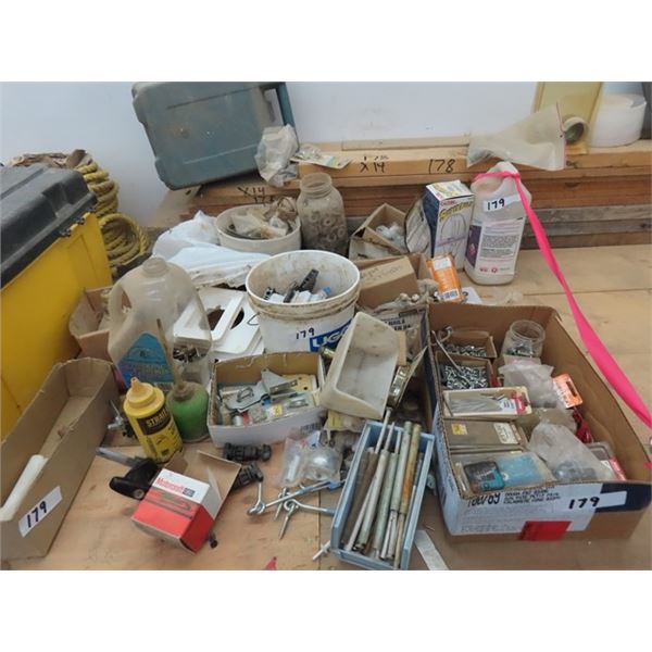 Chalk Line, Electrical Brakers, Bi Fold Door Brackets, Screws