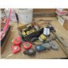 Image 1 : Tape Measures, Chalk Line, Roofing Hammer