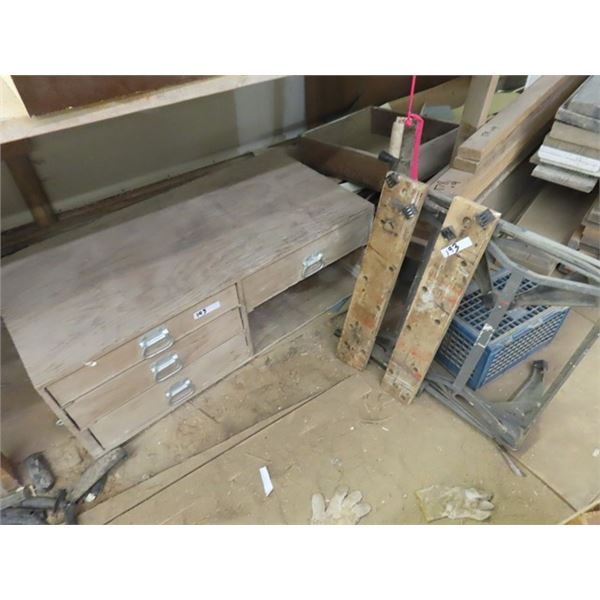 Wood 4 Drawer Tool Box, Work Mate