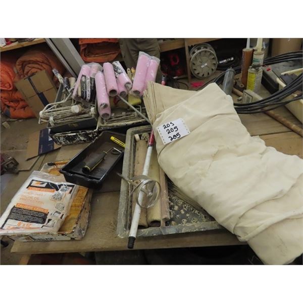 Painting Supplies: Trays, Rollers, Painting Drop