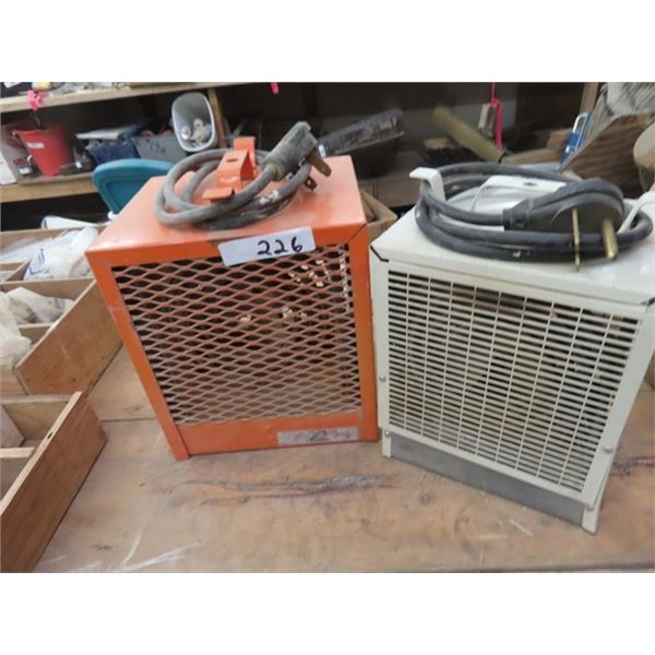(2) 4800 Watt Construction Heaters 