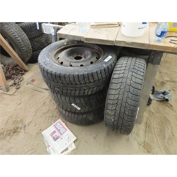 Set of 4 Michelin Tires 225/60 R16 with 5 Hole Rims 