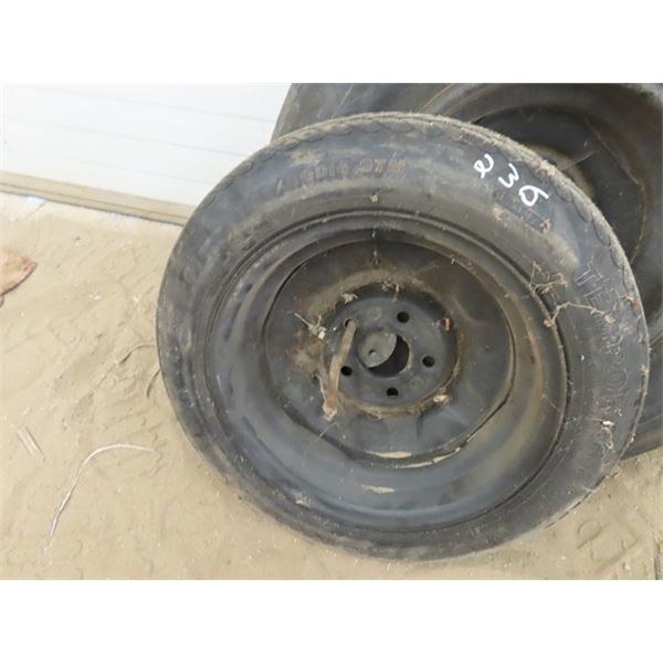 Fire Stone T 135/80 D14 Trailer Tire with Rim - New Old Stock 