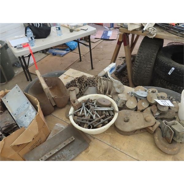 Pulleys, Bolts, Chains, Metal Plating, Plus 