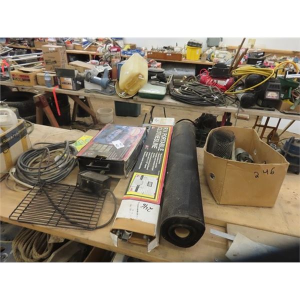 Hibachi Barbeque, RV Portable Clothes Rack