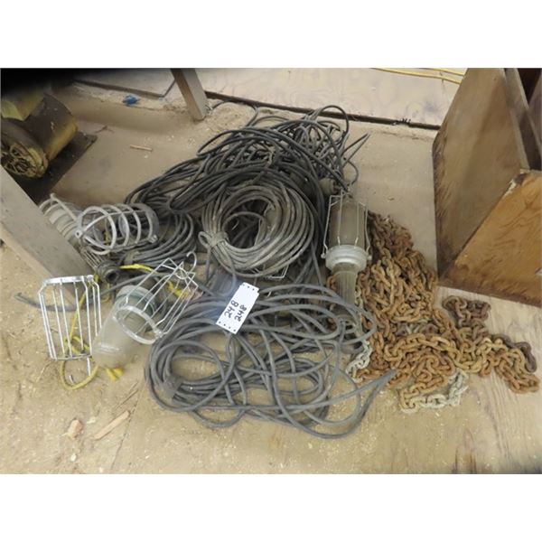 Extension Cords, Chain, Trouble Lights