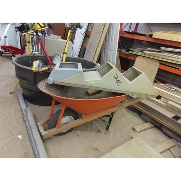 Metal Wheel Barrel with Good Rubber