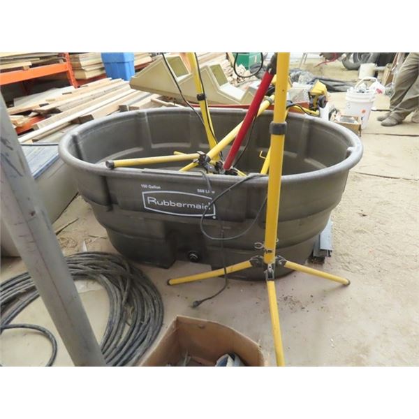 Rubber Maid 150 Gallon Poly Water Trough