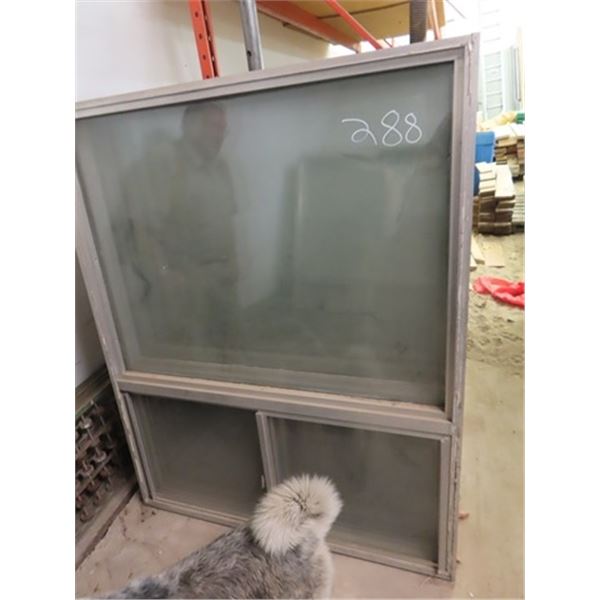 (8) 48'' x 57'' Aluminum Framed Window