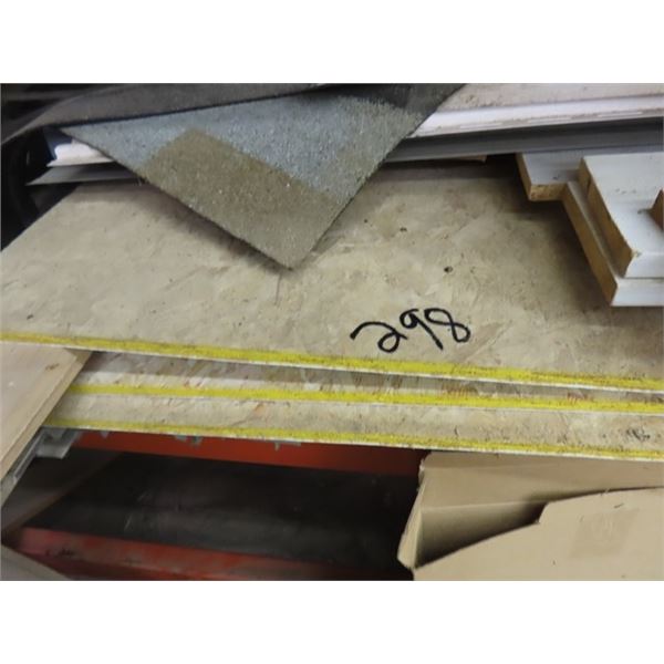 (3) 4' x 10' Vinyl Water Resistence Lined Wood 