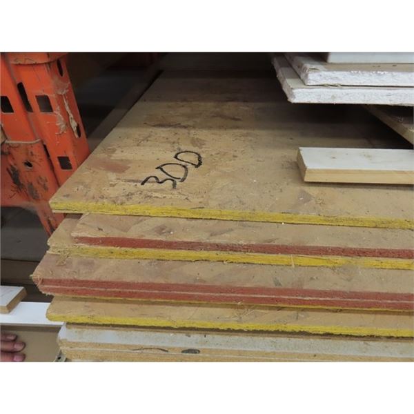 (17) Sheets 4' x 8' - Half OSB, Half Melamine 