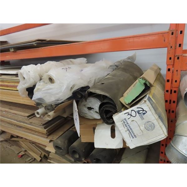 3 Full Rolls of Roofing Paper, 3 Partial Rolls