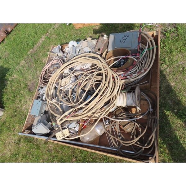 Pallet of Electrical Wire with Boxes