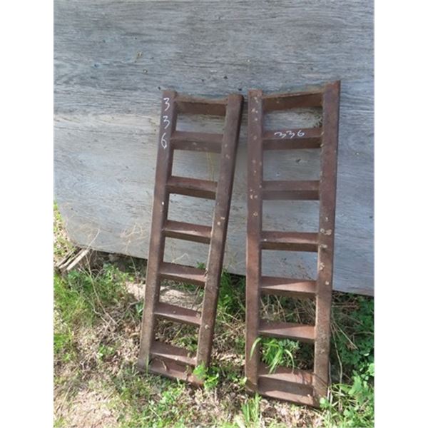 2 Metal Loading Ramps 12'' Wide