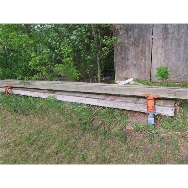 2 Sets of Scaffold Brackets with Wooden 