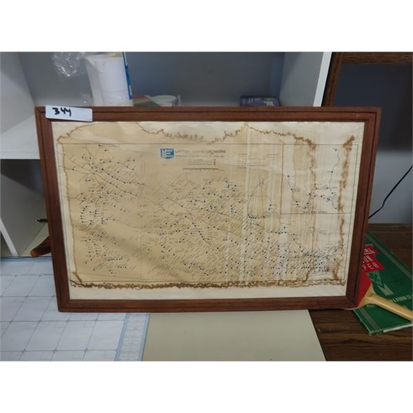 United Grain Growers Operating Elevator Points