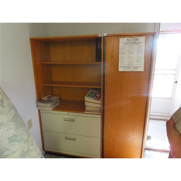 Office Cabinet with Lateral Filing Cabinet