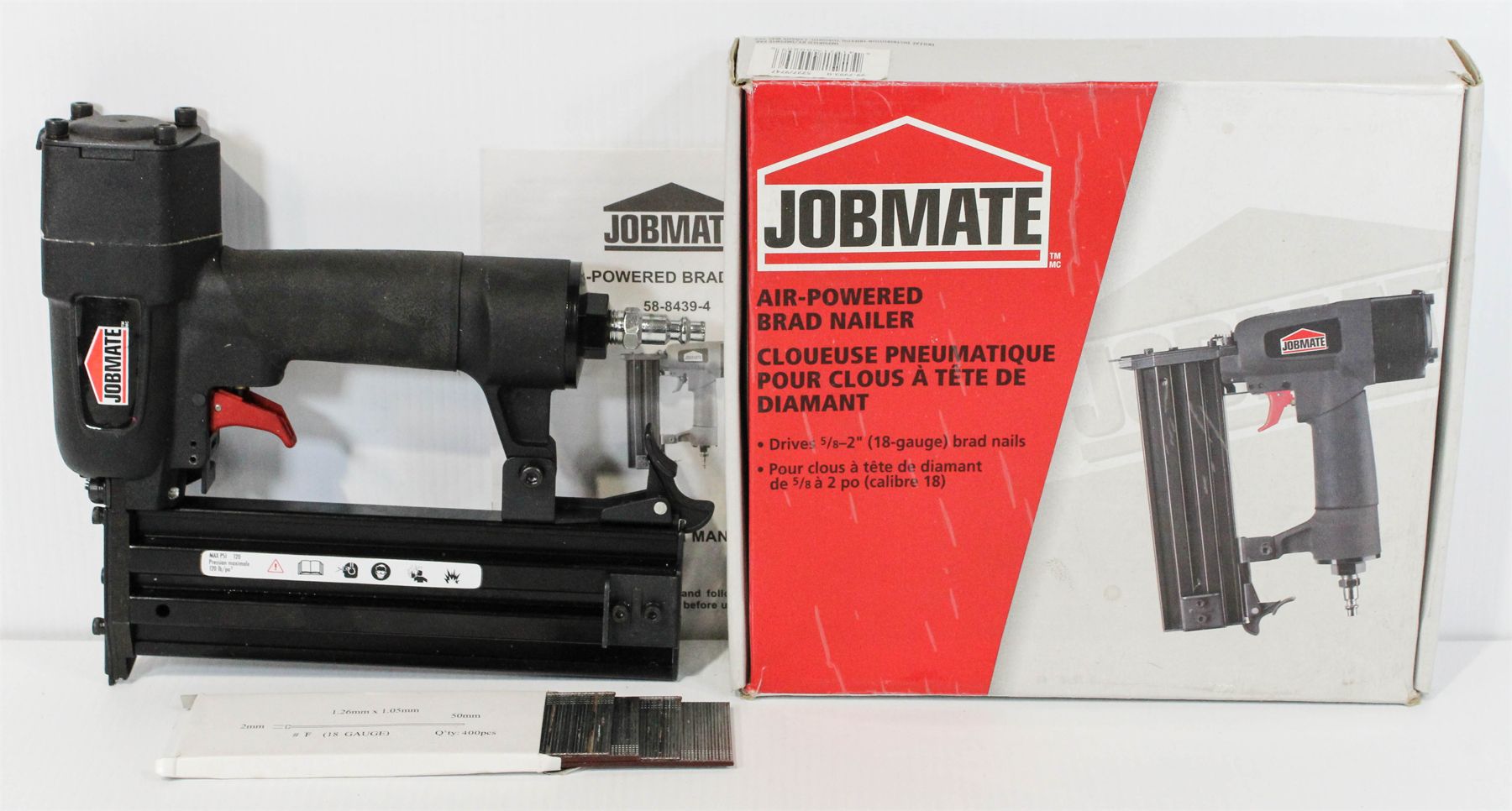 JOBMATE AIR POWERED BRAD NAILER