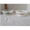 Image 1 : LOT OF 2 FIRE KING AND GLASS BAKE CASSEROLE DISHES