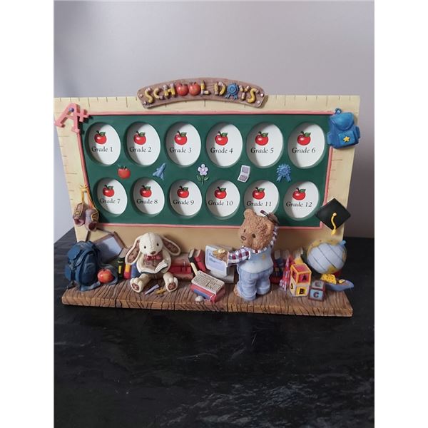 CERAMIC SHOOL DAYS CALENDER 1 TO 12 YEARS FOR PICTURES AS THEY GO SHOOL