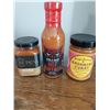 Image 1 : NEW 3 PC KASHMIRI CURRY MILD, RUPENS MADRAS CURRY SAUCE, NOBLE MADE HOT BUFFLO WING SAUCE