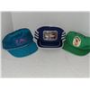 Image 1 : LOT OF 3 COLLECTIBLE TRUCKER HATS (ONE HAS BRAIDED ROPE)
