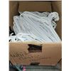 Image 1 : LOT OF 50 WHITE PLASTIC HANGERS