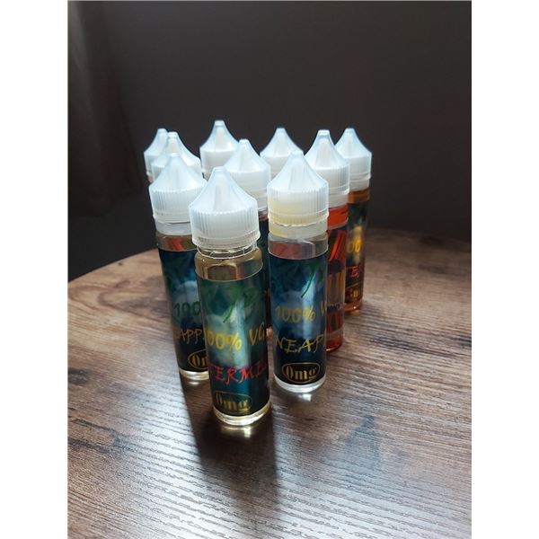 LOT OF 10 VAPE JUICE E-JUICE ASSORTED FLAVOURS