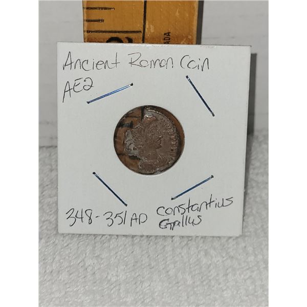 ANICENT ROMAN COIN 348-351 AD CONTANTIUS GALLUS
