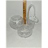 Image 1 : LOT OF 3 CRYSTAL PIECES