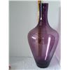 Image 2 : VERY LARGE TALL PURPLE GLASS 21" VASE