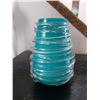 Image 1 : TALL BLUE 16" VASE ~ VERY PRETTY AND DIFFERENT!