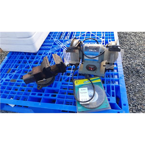 Delta Grinder, Bench Vise Cat A